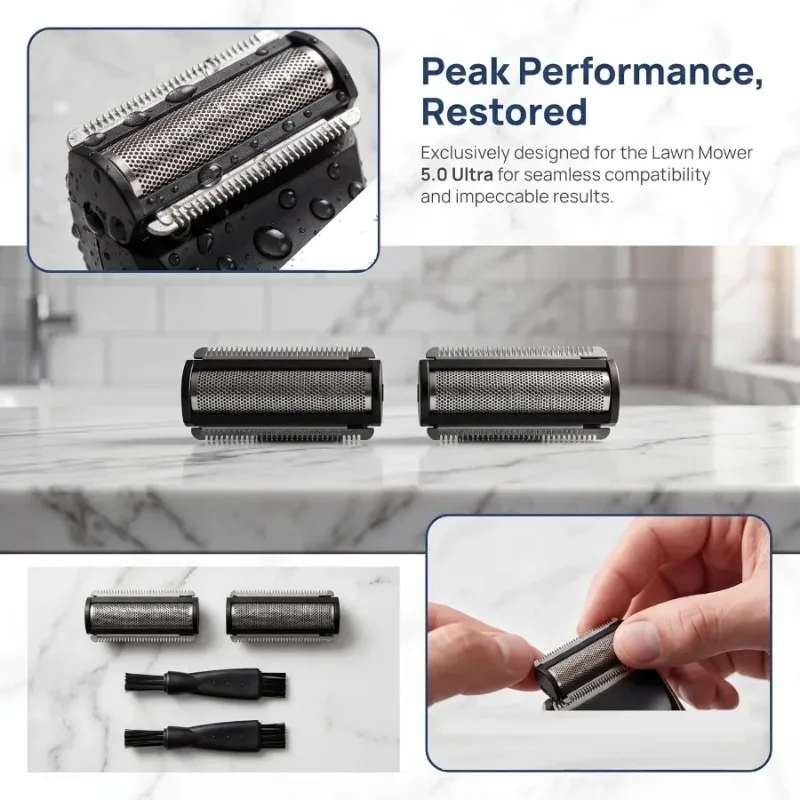 Hot Sale 1/2Pcs Hair Trimmer Shaver Foil Replacement Blades Compatible with Manscaped The Lawn Mower 5.0 Ultra Accessories
