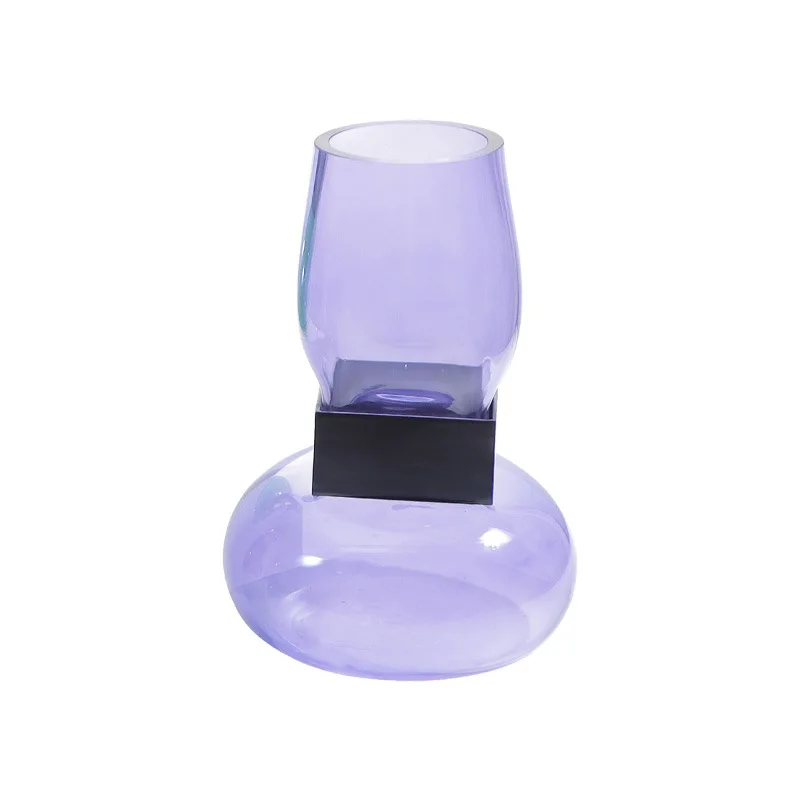 

Simple modern high-end abstract stained glass flower ware model room new house restaurant entrance