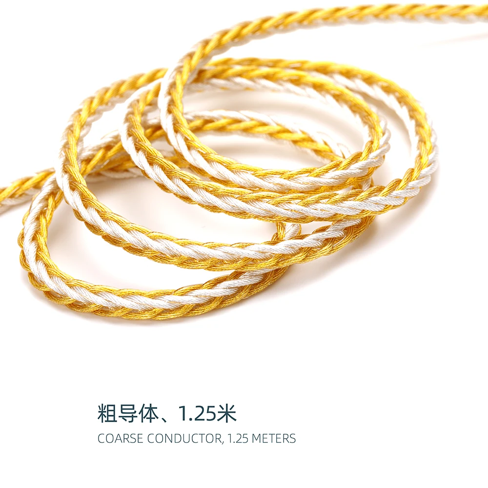 Single crystal copper thick ear release trap tie to record cable 3.5 to 3.5 aux cable Upgrade cable Car audio car link cable