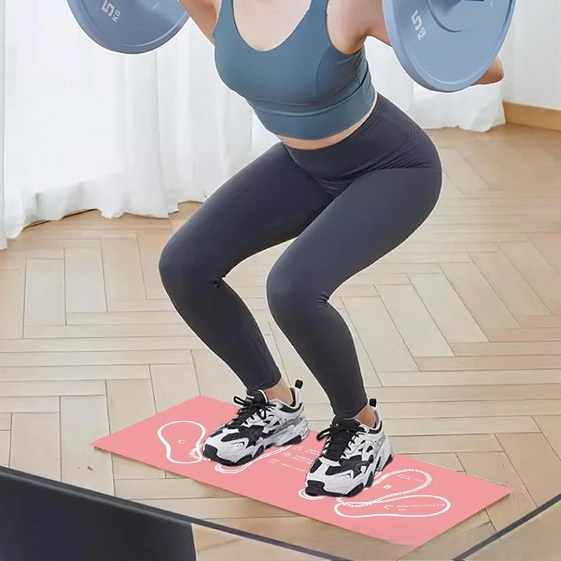 1 pz Diatome Fango Squat Tappetino Squat Principianti Squat Assist Pratica Tappetino Sporco e antiscivolo Isolamento acustico Squat Zerbino