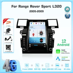 JEHUNG-REPRODUCTOR multimedia para coche Land RoverRange Rover Sport L320 2005-2009, Android 12, GPS, CarPlay, Radio 4G, WiFi, navegación 256G