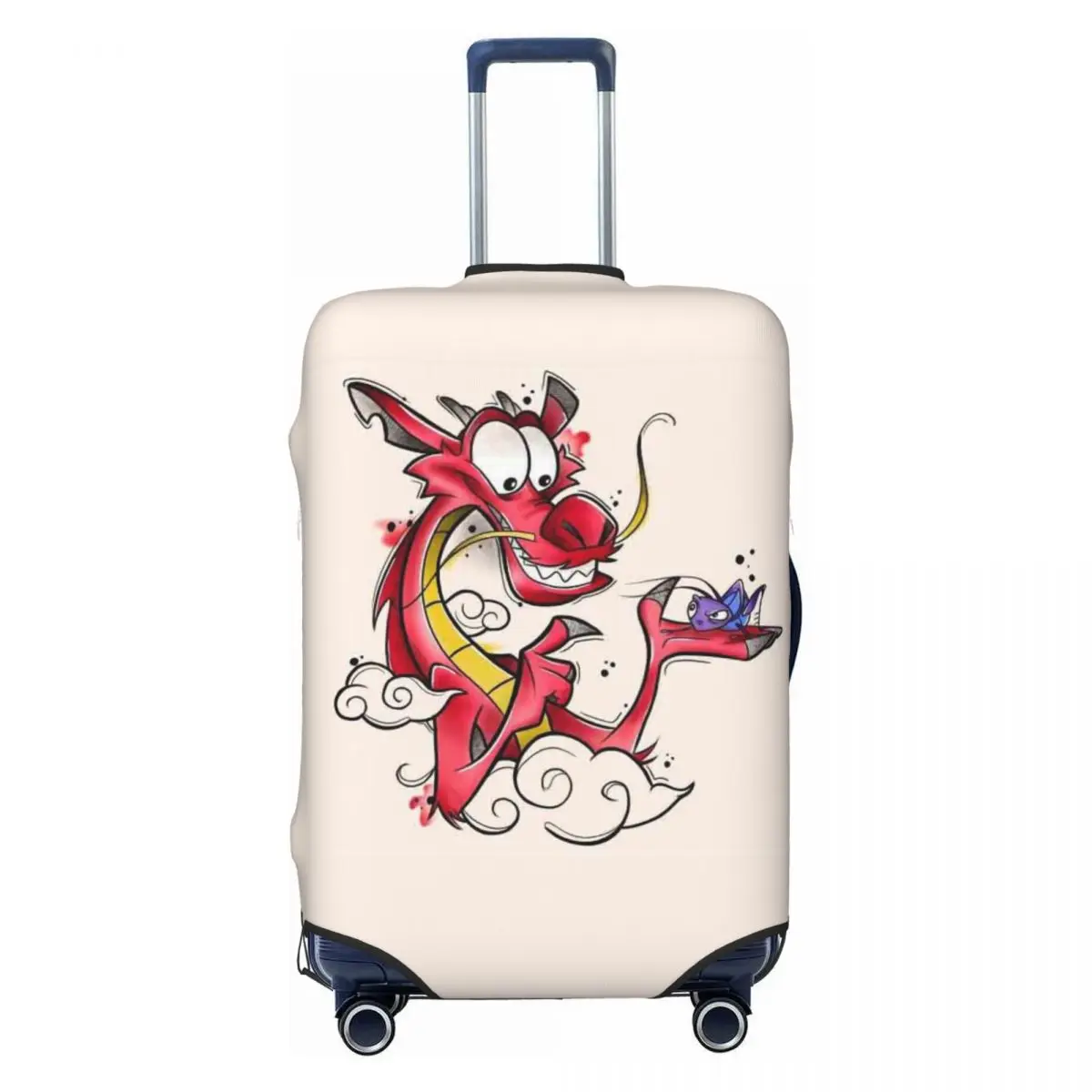 

Custom M-Mulan Cartoon Suitcase Cover Dust Proof Travel Luggage Covers for 18-32 inch