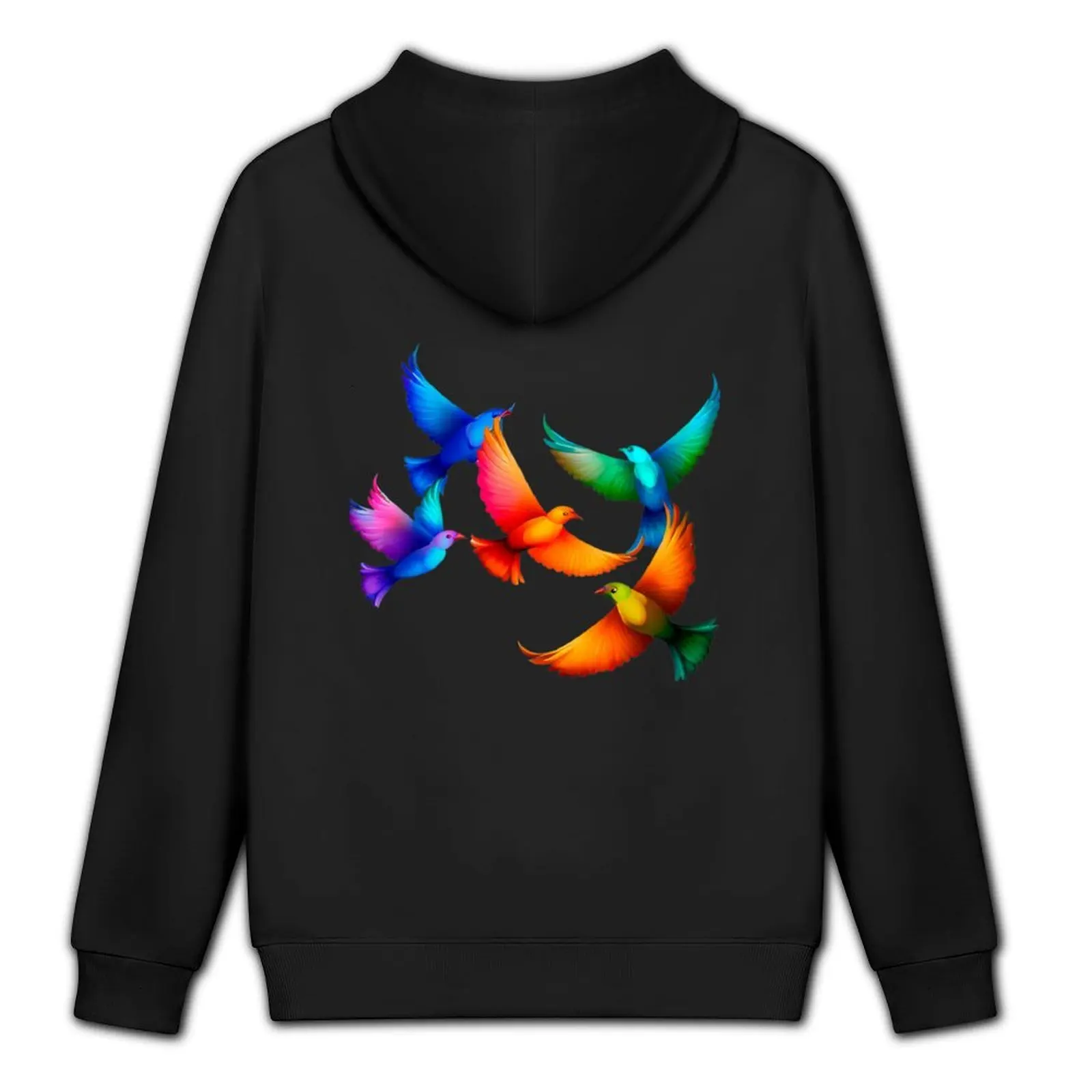 ملابس جمالية بغطاء للرأس على شكل طيور ملونة للرجال ملابس أنيمي ملابس أنيمي بقلنسوة كبيرة الحجم