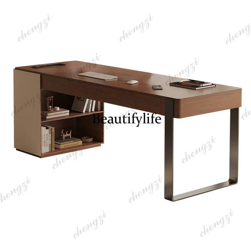 Multifunctional President Office Desks Study Room Bedroom Boss Office Desks Living Room Artificial Board Furniture  K182