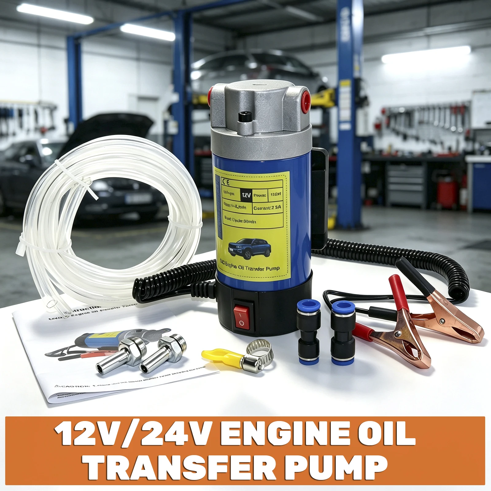 Electric Motor Oil Pump, Delivery Pump 100W Oil Pump Palm Pump Small Electric Oil Pump, Household Gas Maintenance