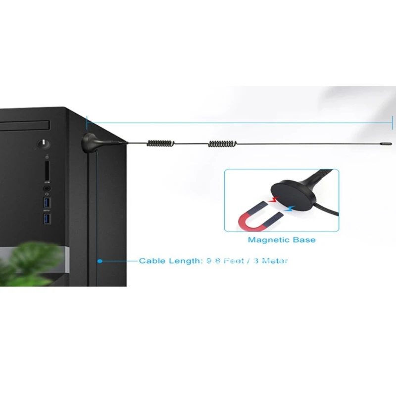 เครื่องรับสเตอริโอ เครื่องรับสัญญาณโฮมเธียเตอร์ ฐานแม่เหล็ก เสาอากาศ FM สำหรับวิดีโอเสียงในอาคาร เสาอากาศวิทยุ FM 50 โอห์ม