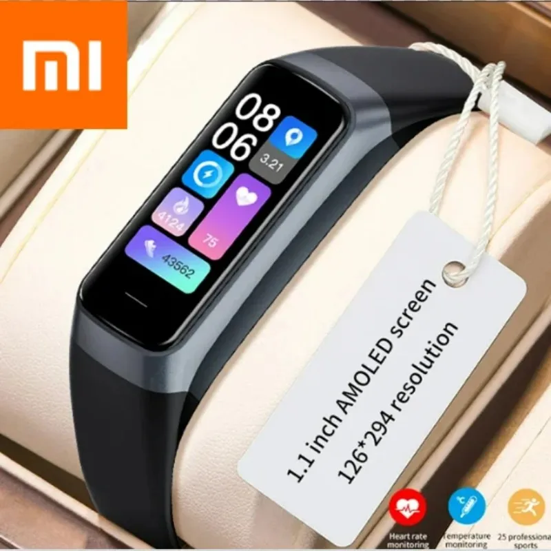 

Xiaomi 811, новые 1,1-дюймовые умные часы с цветным дисплеем AMOLED, водонепроницаемые спортивные часы для плавания, умный браслет для отслеживания в помещении и на открытом воздухе