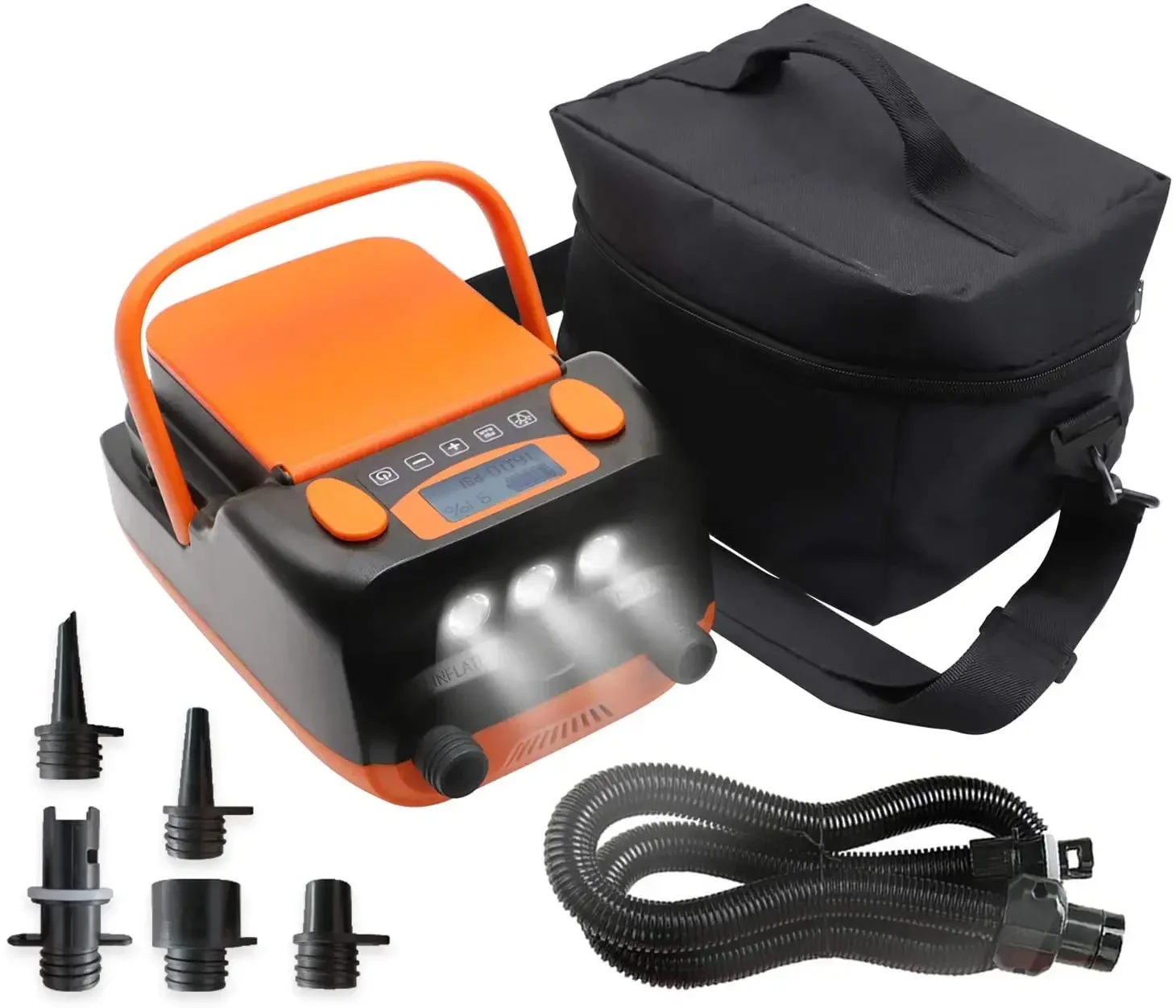 

Rechargeable Sup Air Pump Electric Portable 16PSI 12V With Battery Stand Up Paddle Board Electric Pump Inflator And Deflator