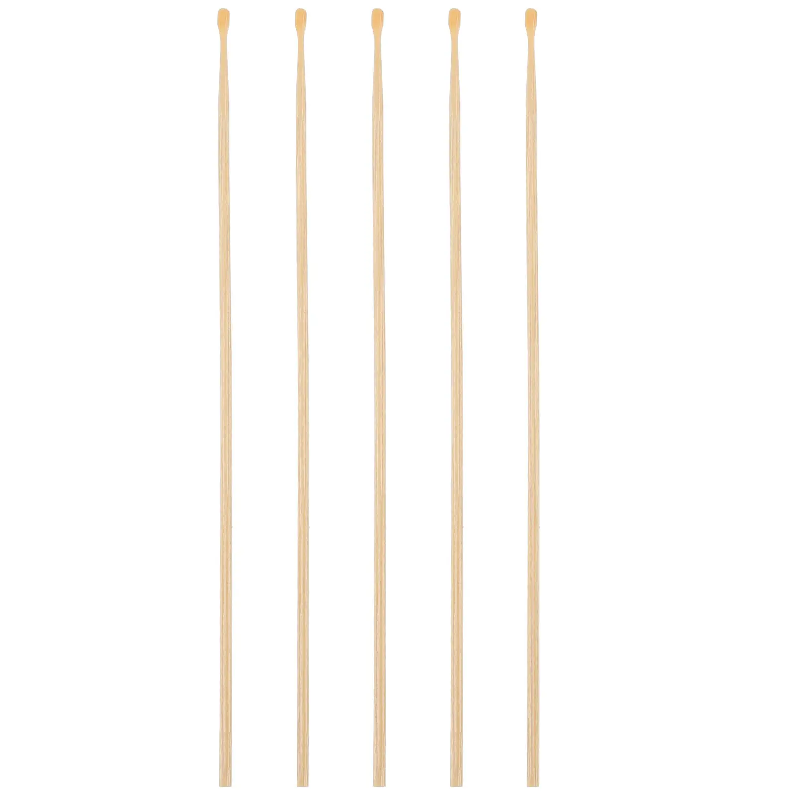 

5Pcs Safe Ear Pick for Adults and Polished Bamboo Earwax Cleaner Tool with Rounded Tips Ear Care Set