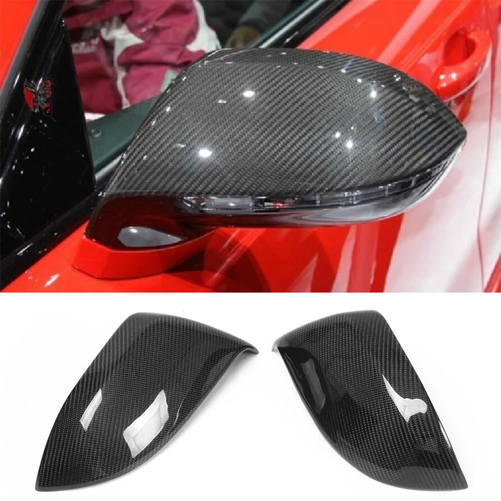 Carbon Fiber Car Mirror Caps Covers For Audi A7 S7 S Line RS7 Hatchback 4 Door 11-17 Rearview Mirror Covers Without Side Assist