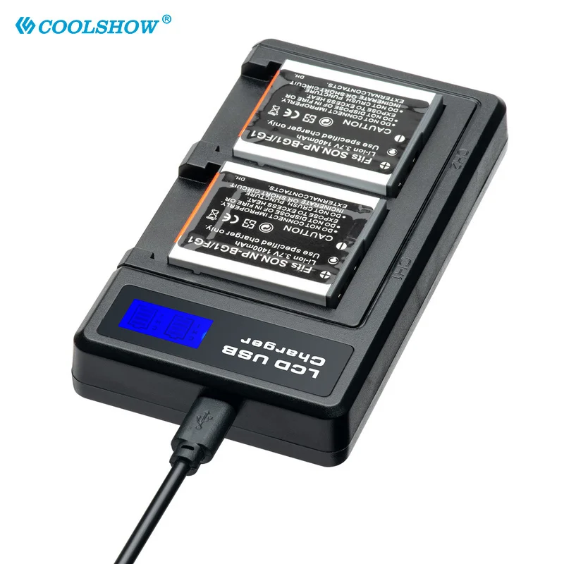 NP BG1 FG1 شاحن بطارية لسوني DSC-H50 H55 H3 DSC-H7 H9 H10 H20 DSC-W100 DSC-WX1 بطاريات 1400 مللي أمبير NP-BG1