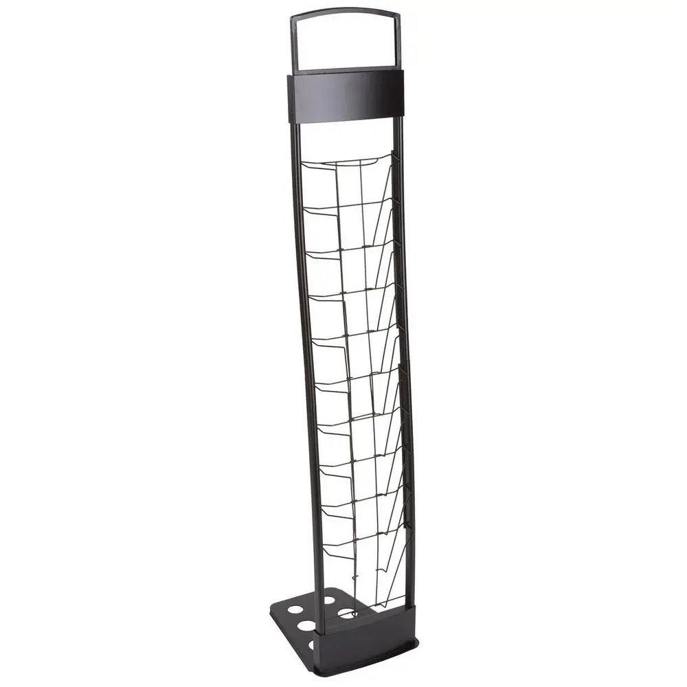 Rack Features 10 Pockets for 8.5w x 11h Literature, Folding Design for Transportation, Included Carry Bag for Storage and Mobil
