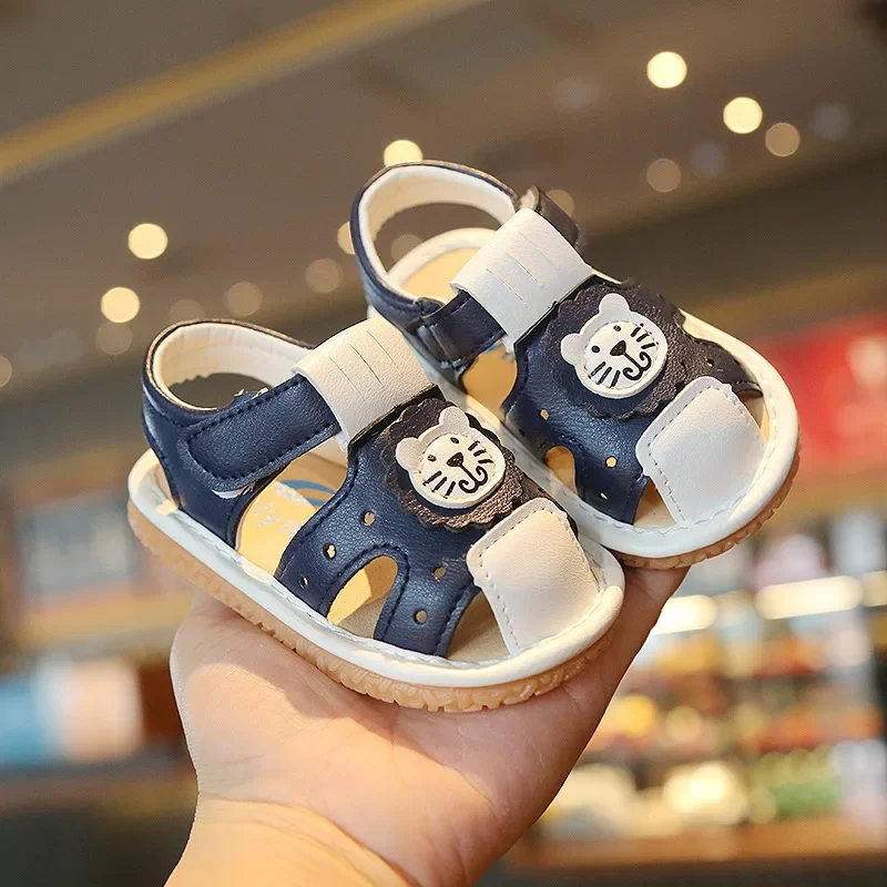 Unisex Baby Boy Girl Sandals 2023 Summer Beach Toddler Close Toed Shoes Newborn Infant First Walkers Breathable Sandals For Baby