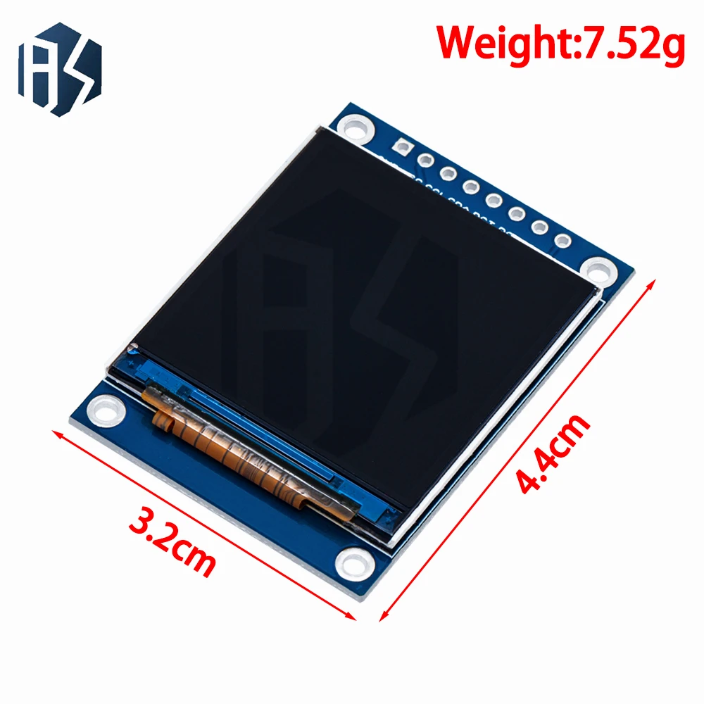 1,54-дюймовый модуль IPS TFT-дисплея — разрешение 240 × 240 HD, интерфейс SPI с драйвером ST7789 для Arduino/STM32/Raspberry Pi