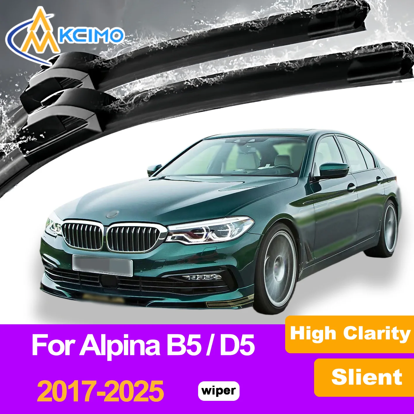 

2Pcs Front Windshield Wiper Blades For Alpina B5/D5 G30 2017-2025 Alpina B5 Bi-Turbo Windscreen Window Car Accessories