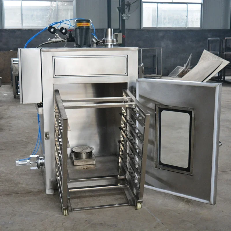 Full Automatic Plc Control Smoke Sausage Machine/Beef Meat Smoker Oven/Chicken Fish Smoke House