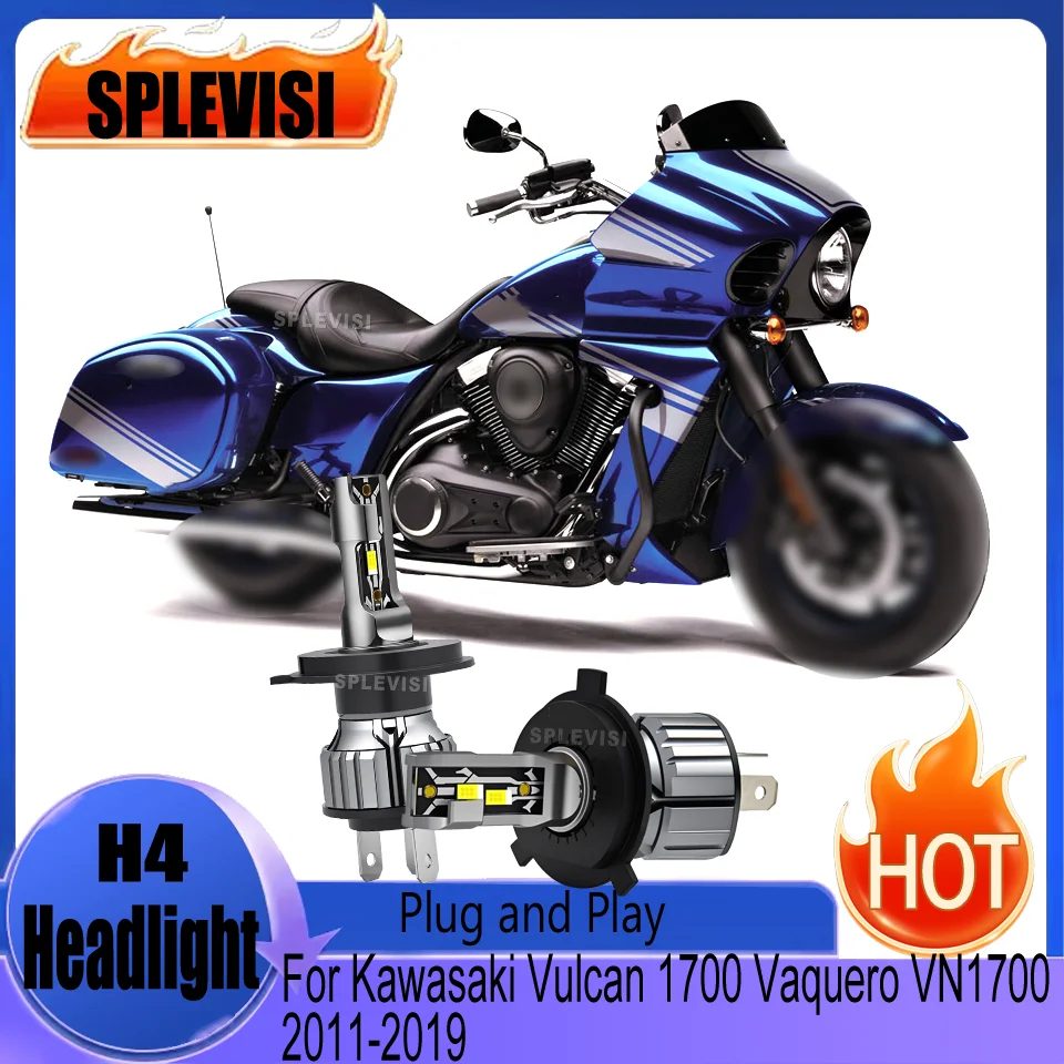 

3 year warranty motorcycle headlight H4 9003 durable For Kawasaki Vulcan 1700 Vaquero VN1700 2011 2012 2013 2014 2015 2016-2019