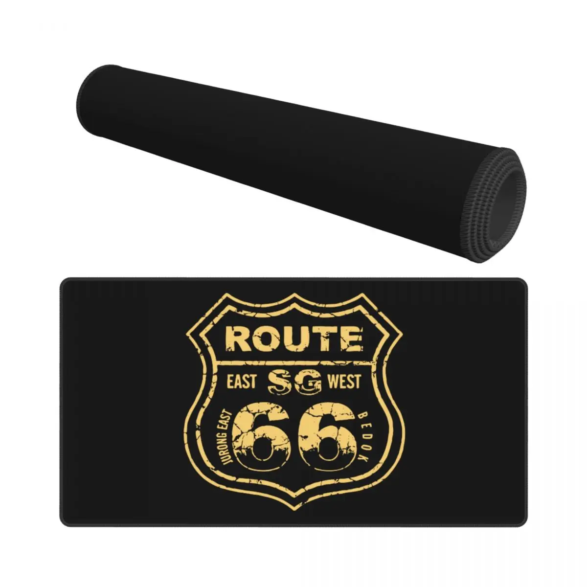 Route 66 Mother Road SG P142C Keyboard Desk Mat Mousepad Big Gaming Anti-slip Natural Rubber Computer Mouse pad