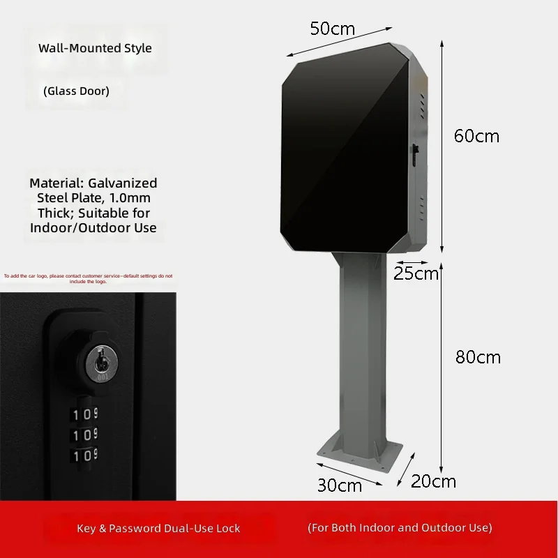 Steel Column Sheet Metal Fabrication EV Charging Station Enclosure Cabinet Floor Stand for Electric Vehicle