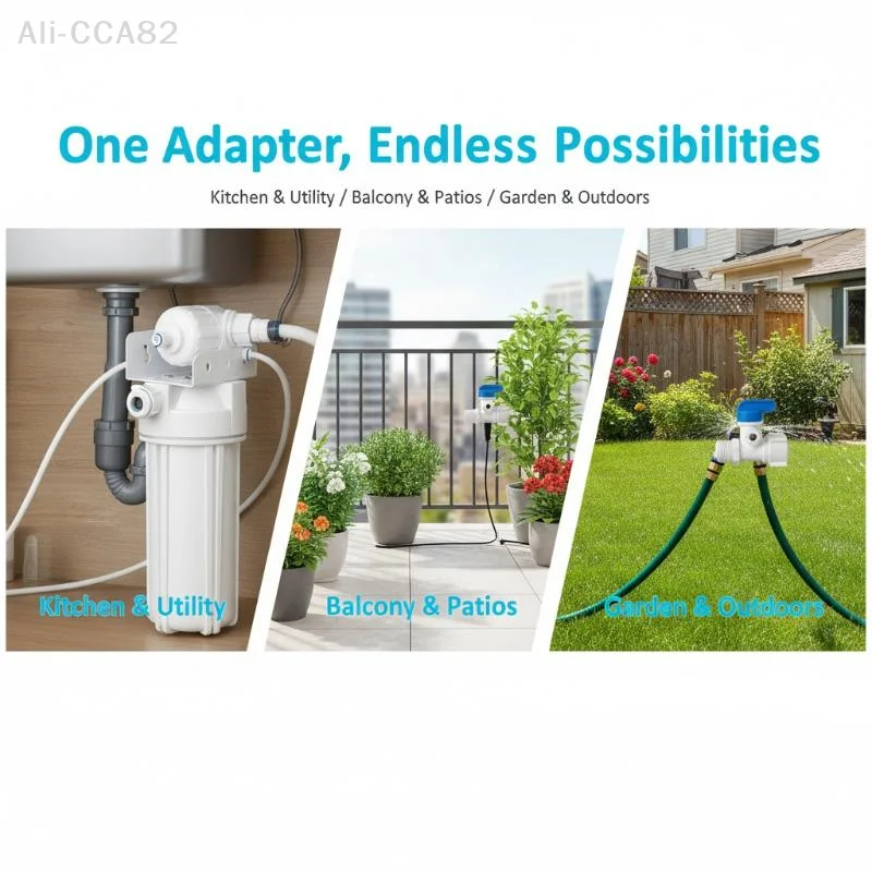 

Переходник с резьбой 1/2'' на трубку 1/4 3/8 для систем обратного осмоса, шаровой кран для подачи воды, фильтр для очистки воды, для крана водоочистителя