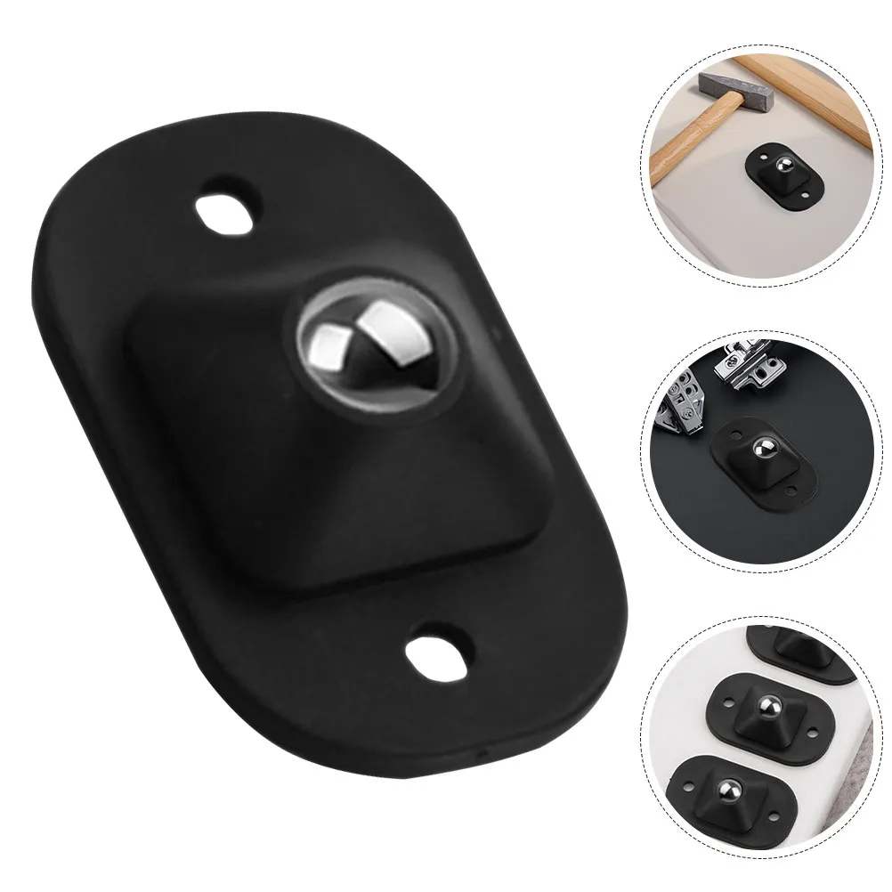 12Pcs Stick-on Swivel Caster Wheels 360 Degree Rotation Low-Noise ABS Mini Casters for Coffee Maker Dishwasher Mop Bucket Tool