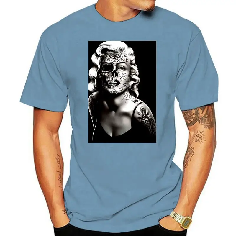 Custom T Shirts Online Short O Neck Christmas Marlyn Monroe Face Shirt For Men