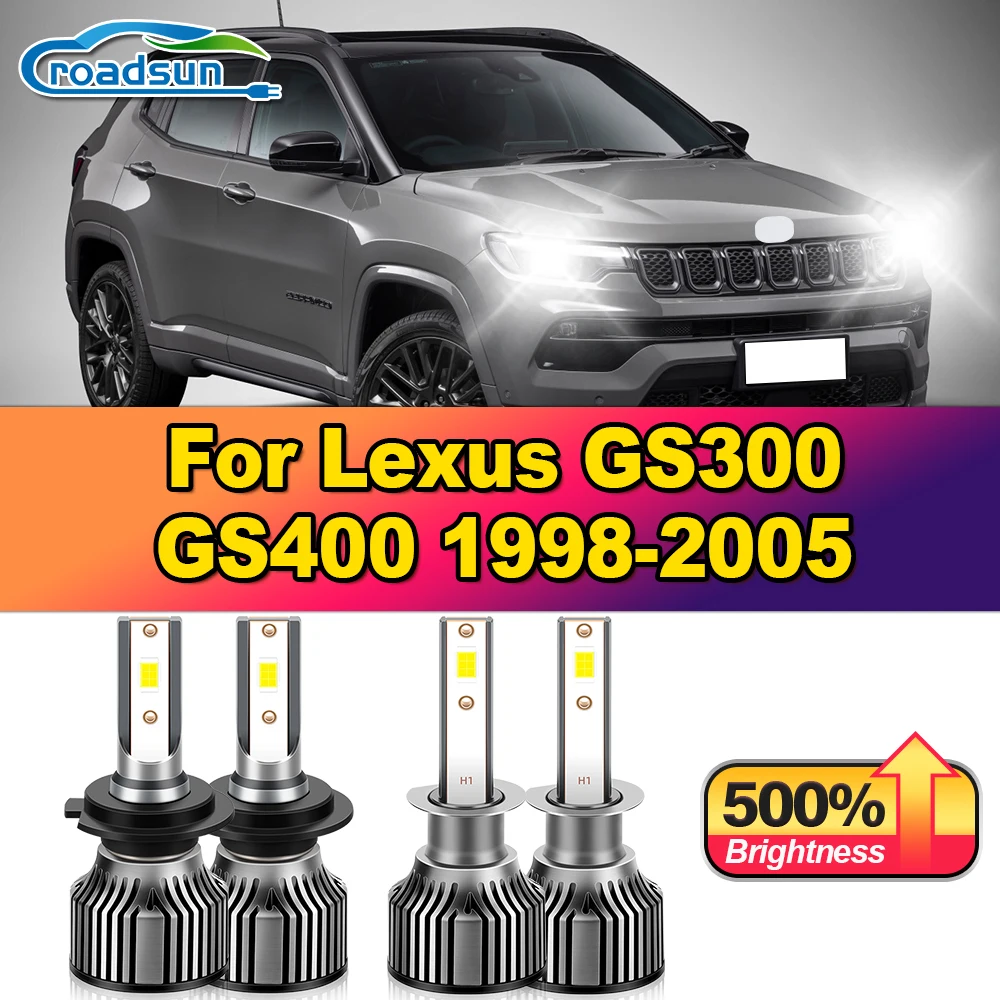 

40000LM Front Lamps 240W Turbo Auto Headlamp Bulbs 12V 6000K Car Lights For Lexus GS300 GS400 1998-2000 2001 2002 2003 2004 2005