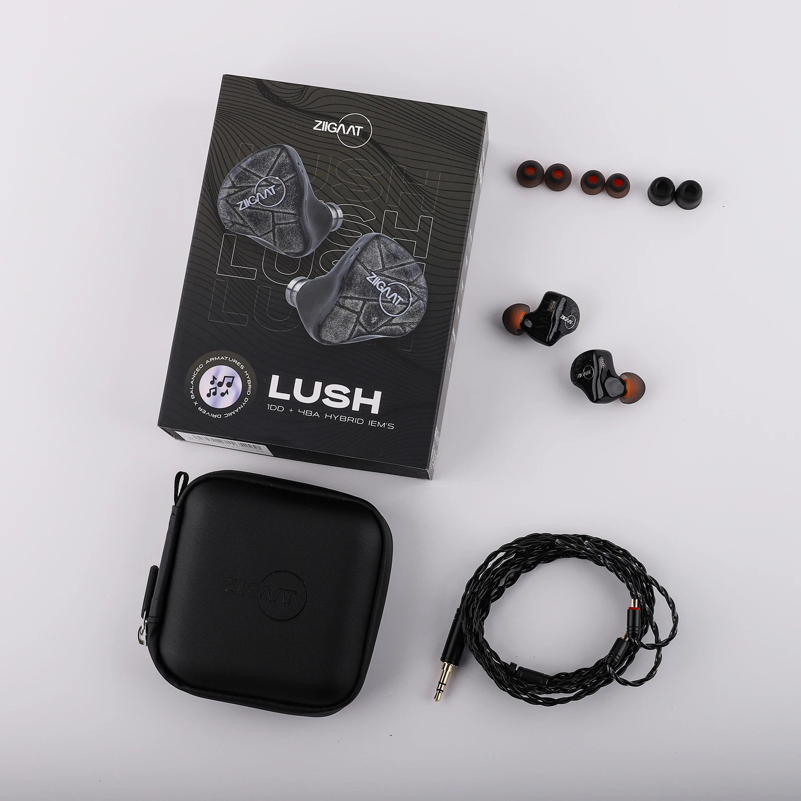 ZiiGaat Lush Studio 1DD+4BA Hybrid-IEM-Hifi-Kopfhörer, kabelgebundene Ohrhörer mit neutraler Tonalbalance für Hören – Detail 8