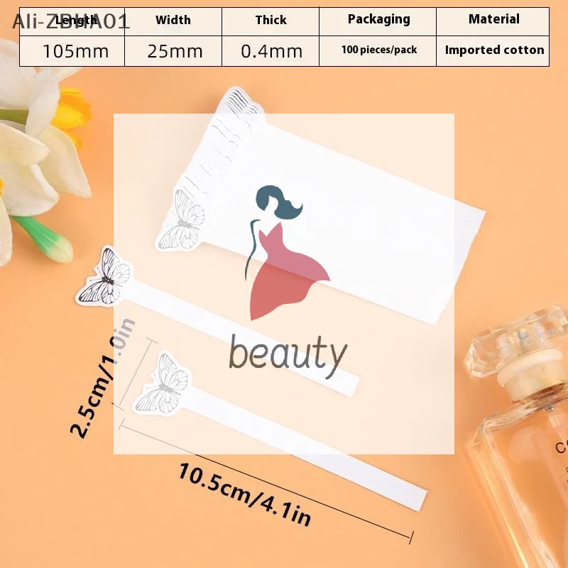

100pcs Perfume Essential Oils Test Tester Paper Strips Creative Butterfly Shape Testing Aromatherapy Fragrance