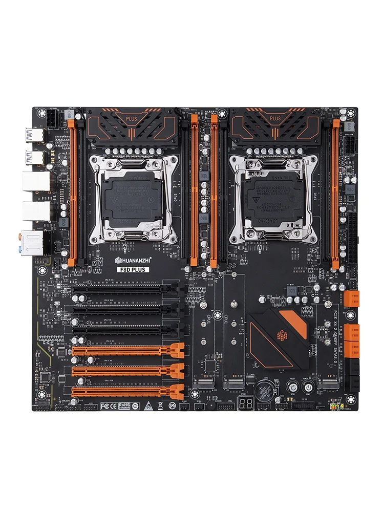Placa base HUANANZHI X99 F8D PLUS LGA 2011-3 XEON X99 compatible con CPU Dual Intel E5 2640 2666 2670 2696 V3 V4 DDR4 RECC NVME RU