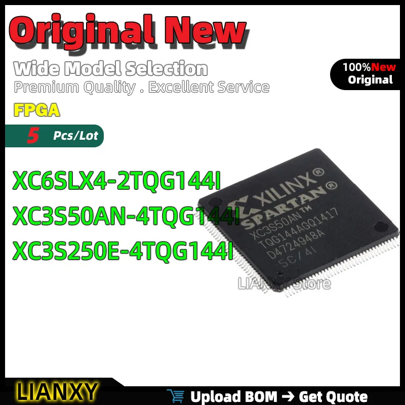 

5 шт. TQFP-144 XC6SLX4-2TQG144I XC3S50AN-4TQG144I XC3S250E-4TQG144I FPGA новый оригинальный