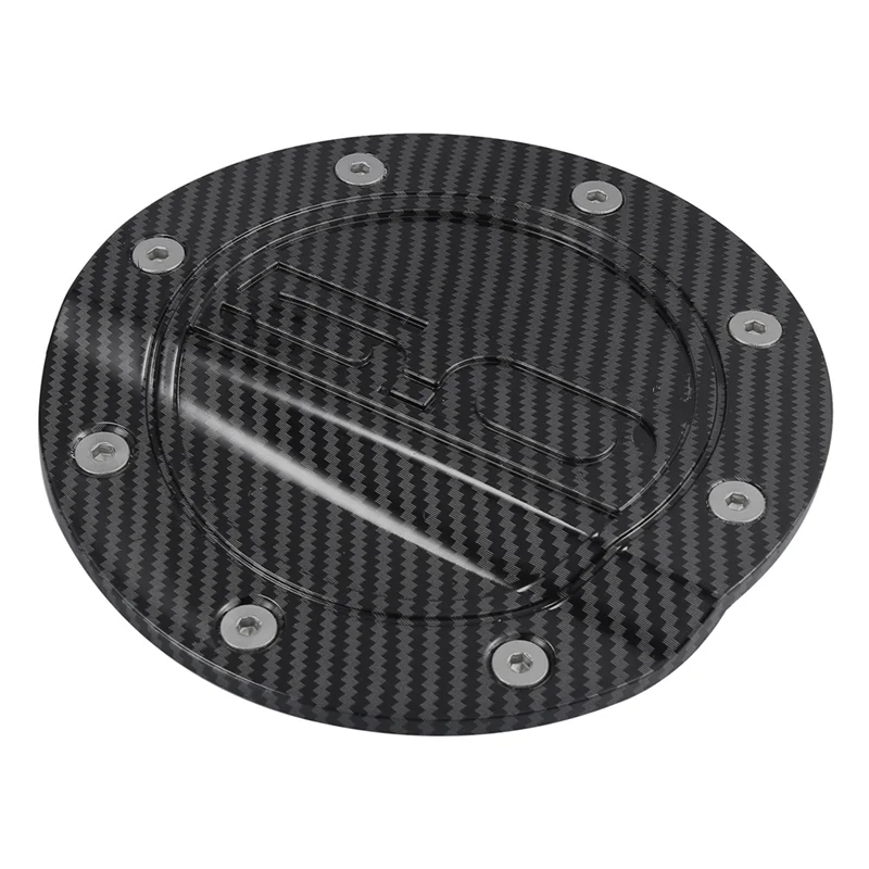 

For Ford Mustang 2015-2020 Gas Tank Cover Trim Accessories-Car Gas Cap Fuel Filler Door Cover Carbon Fiber