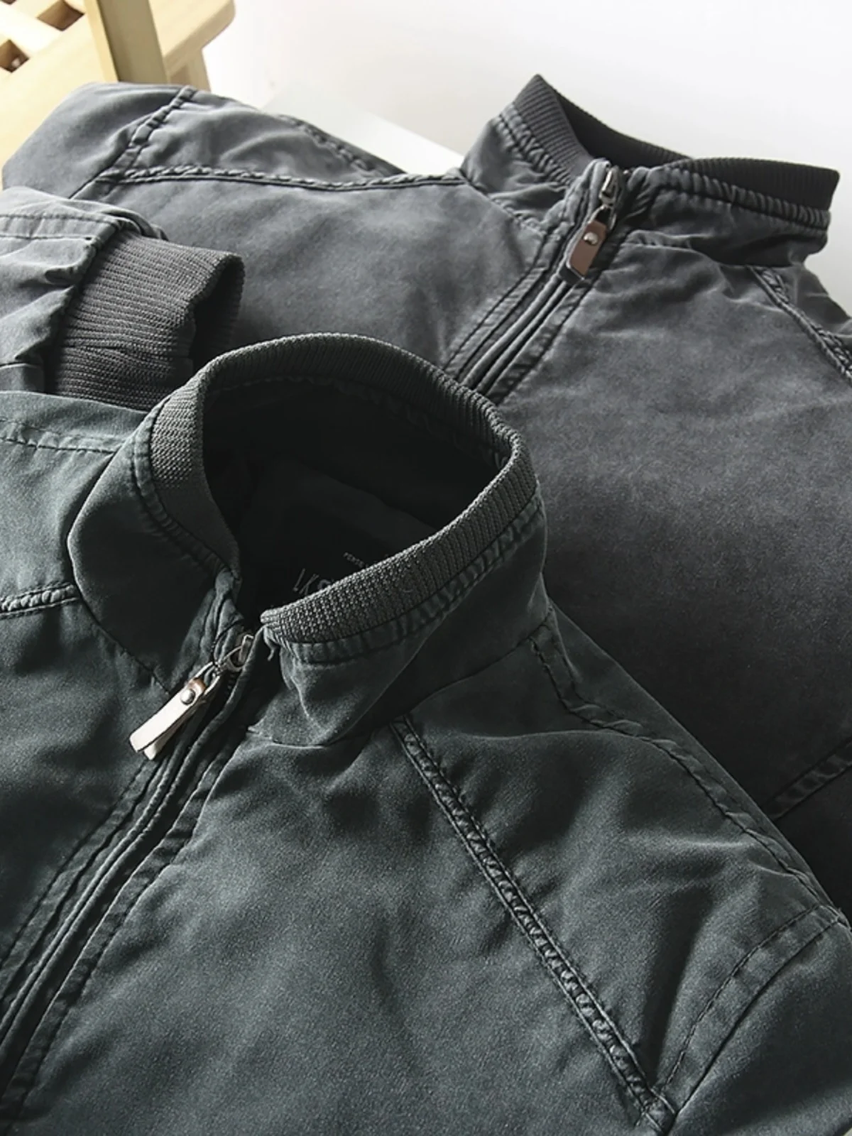 High Quality Lightweight Warm Cotton Jacket for Men Stand Collar Inner Batted Cotton Autumn Winter Fashion City Casual Style