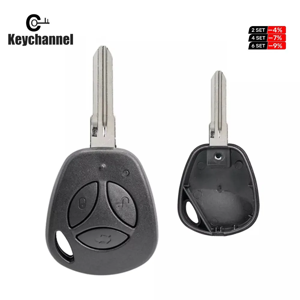 Keychannel 1pcs Car Key Fob Shell Remote Case Cover Replacement Key Shell for Lada Priora Granta Priora Vesta X-Ray XRay Sedan