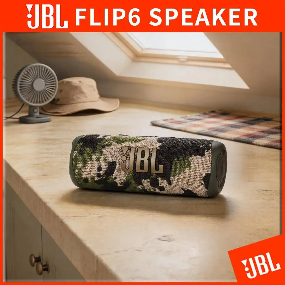 JBL Flip 6 High-Performance Bluetooth Speaker Dual Passive Radiators IP67 Dustproof Waterproof For Beach Backyard Gathering