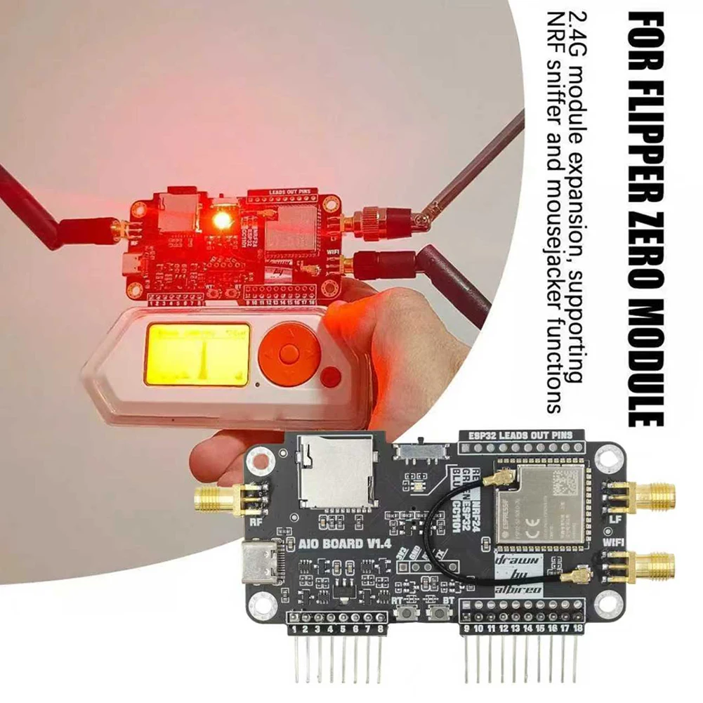 Для Flipper Zero Multiboard Модуль 2,4G Расширение WiFi NRF24 + ESP32 Расширение Модуль CC1101 с высоким коэффициентом усиления