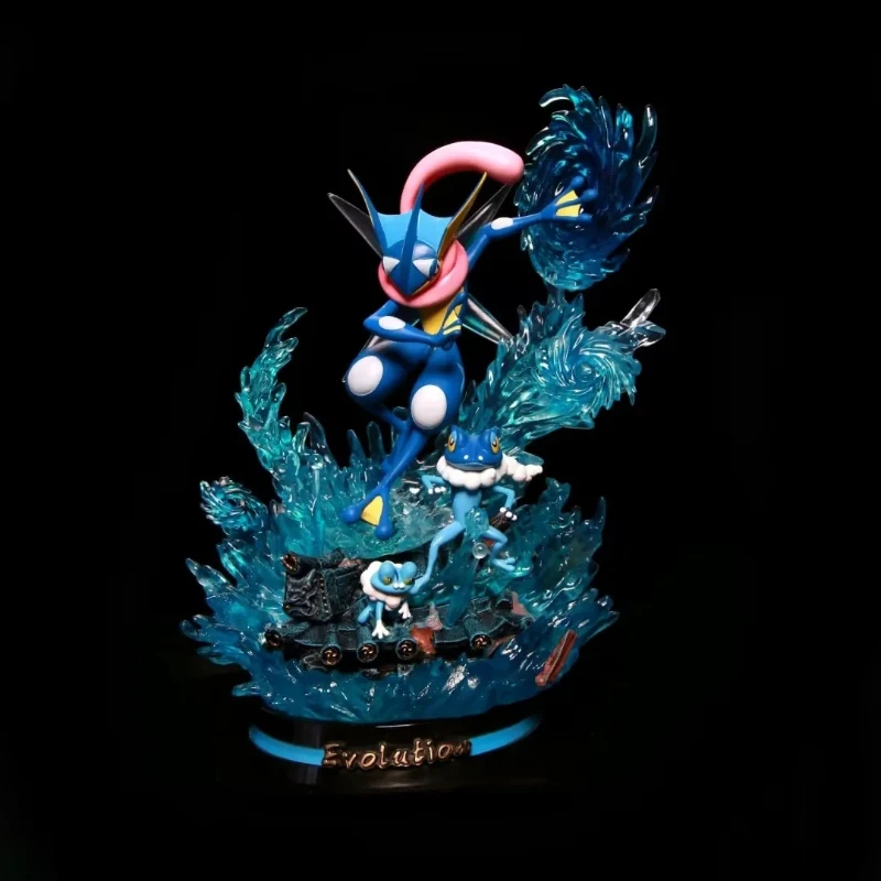 

GK Greninja Move Gallery Light Up Version with Water Shuriken Effect Scene Boxed Statue Figure Collectible Gift for Fans