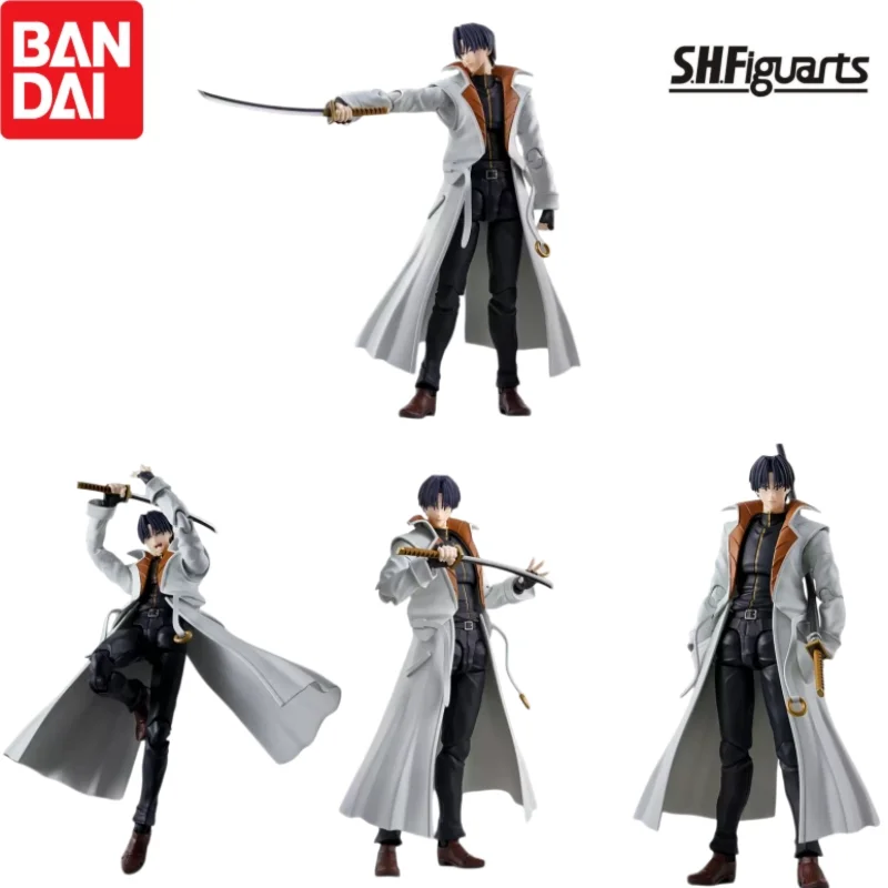 

In Stock Bandai Original S H Figuarts Shinomori Aoshi Shinomori Aoshi Action Figure Model Doll Brand New Boxed Anime Characters
