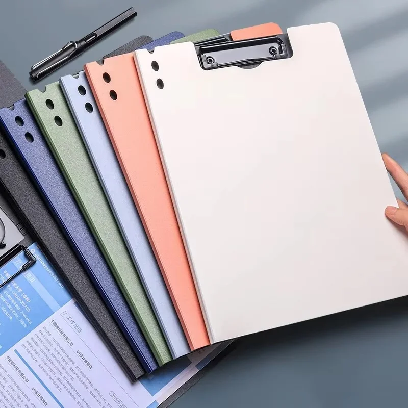 A4 Profile Clipboard Double Clip Board Office Documents Organizer Paper Storage A4 File Folder School Supplies Office Stationary
