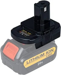 Adaptador conversor de bateria dm18rl usb para ryobi 18v conversor de ferramenta para dewalt 20v para milwaukee 18v adaptador de bateria de íon-lítio