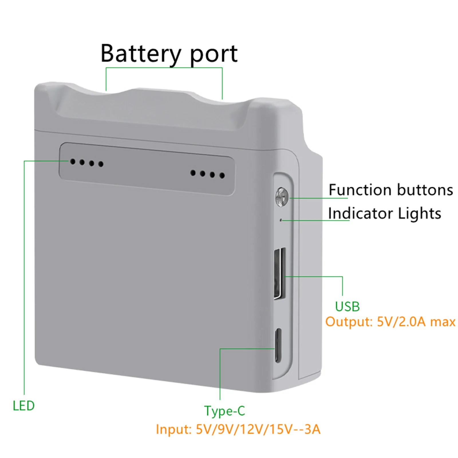 1Pc Two-Ways Battery Charger For DJI NEO USB Fast Charging Hub Power Bank Battery Charging Butler For DJI NEO Drone Accessories