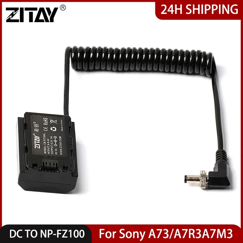 

ZITAY DC TO NP-FZ100 Dummy Battery for Sony Alpha A7 III A6600 A7C A1 FX3 A7R A7R IV A7S III A9R A9S A9S Camera Power Adapter.