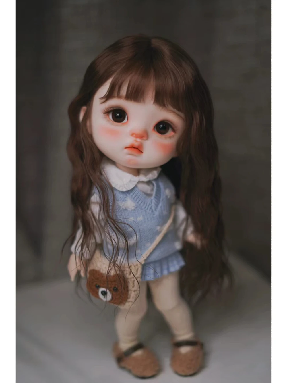 BJD Q-baby 1/6 qianqian resin model action doll High quality toy