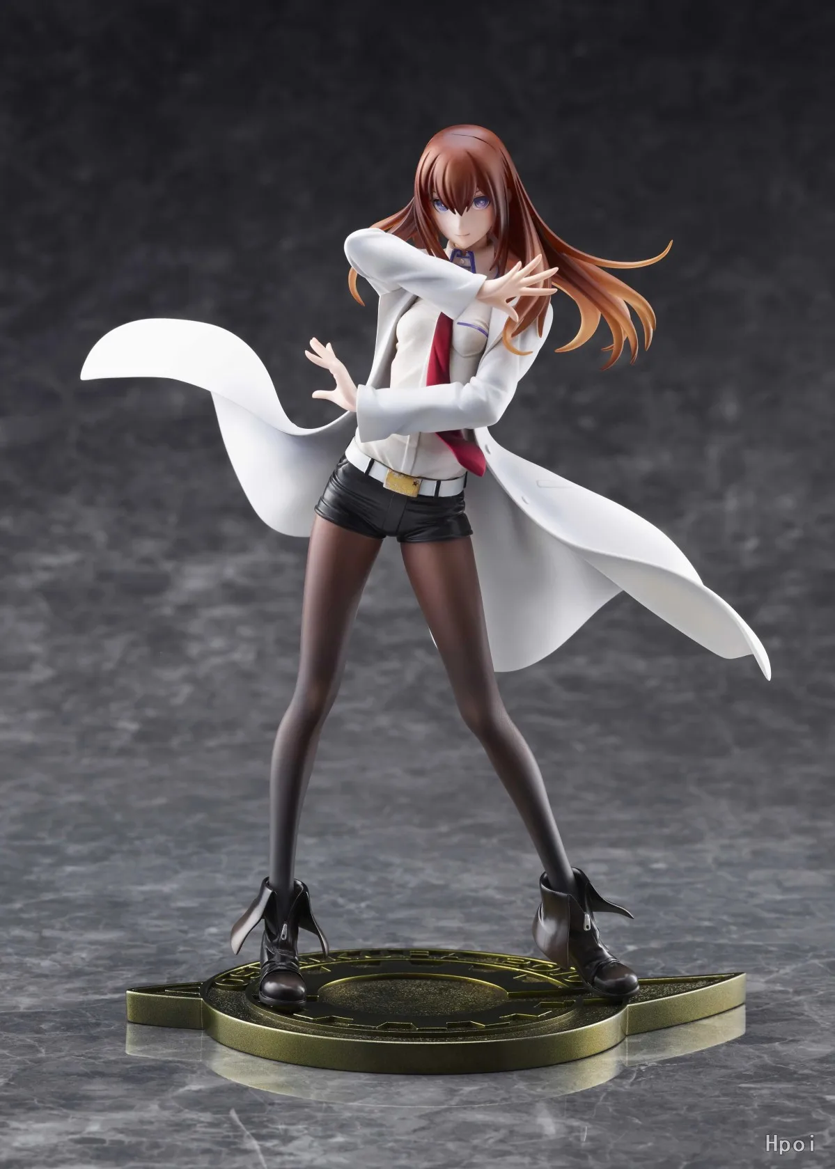 22.5CM Anime Steins;Gate Makise Kurisu Dream Tech Figure 1/7 White Coat Style Standing model toy doll Aciton Figure PVC