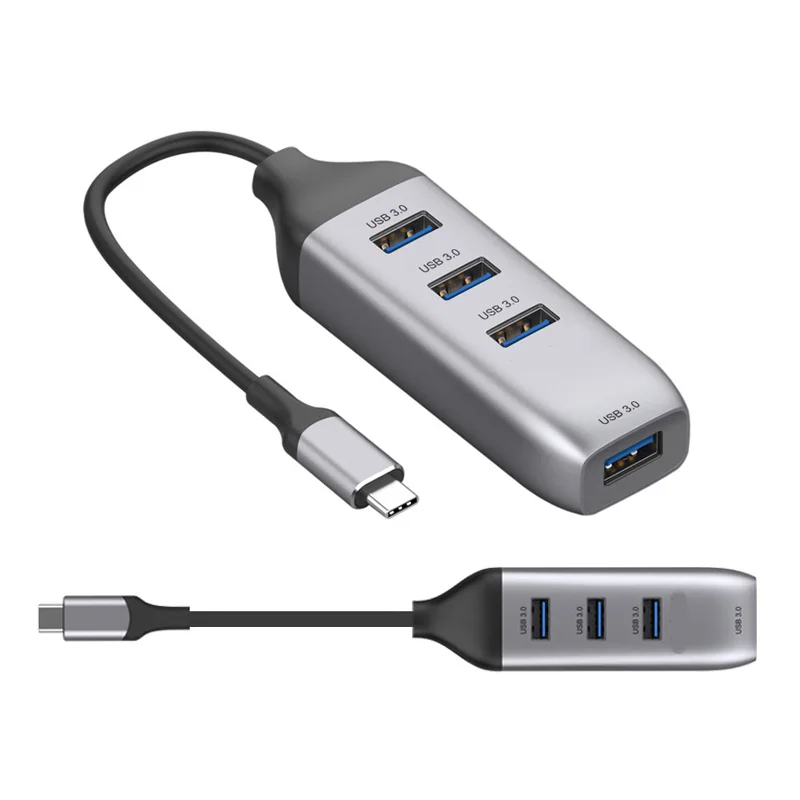 

Plug and Play Game Hub 4 in 1 Type-C To USB 3.0 Adapter Splitter Adapter usb hub dock station Type-c converter Extension Cable