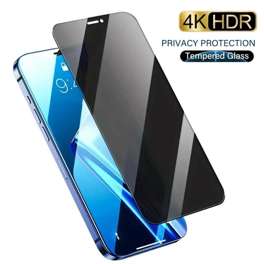 4Pcs Full Privacy Safe Screen Protector For IPhone 14 13 12 11 Pro Max Tempered Glass Film For IPhone X XS MAX XR 7 8Plus