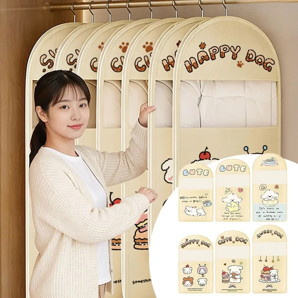 

Transparent Cover Down Jacket Cover Large Capacity Protective Cover Hanging Storage Bag Air Extraction Clothes Dust Bag