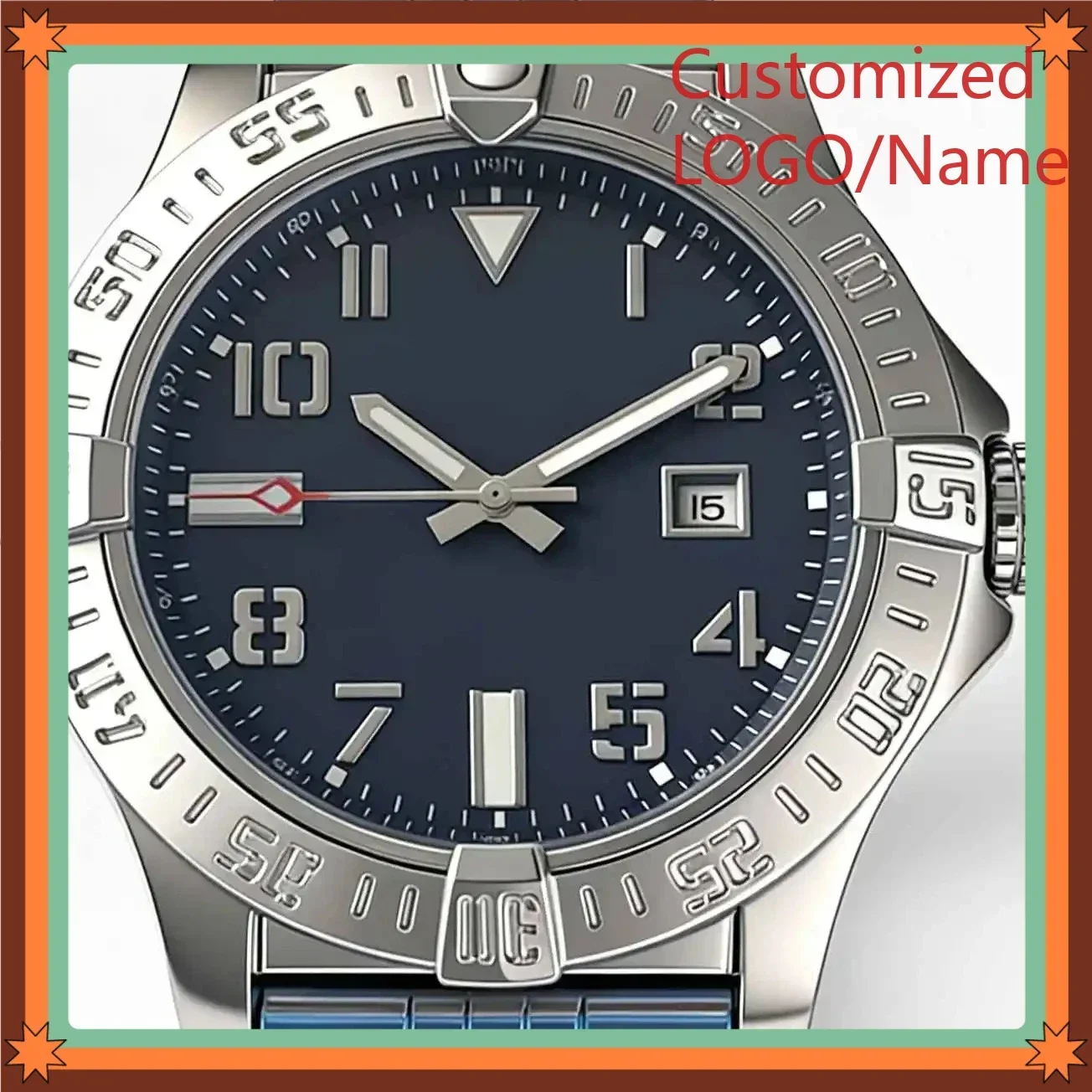 

DONGge Store 45mm Men's Luxury Watch in 904L Steel, Automatic Movement Customized Watches