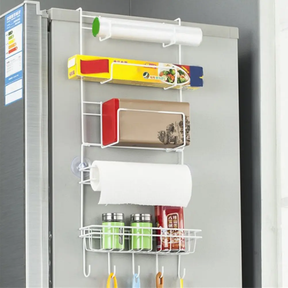 

Heavy Duty Fridge Side Storage Rack 6 Tier Wire Shelf for Refrigerator Corrosion Resistant Sturdy Organizer for Bottles Bars