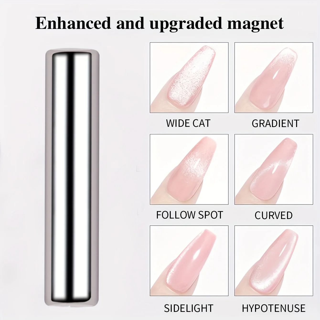 1/2Pcs Cat Eye Nail Magnet Set Nail Magnet Stick Cat Eye Gel Polish Magnets Tools Manicure DIY With X-shaped Metal Plate